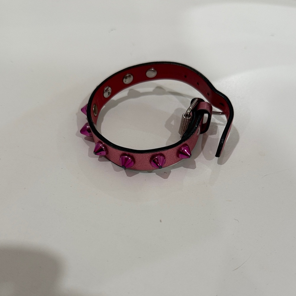 Christian Lou Boutin Pink Studded Bracelet